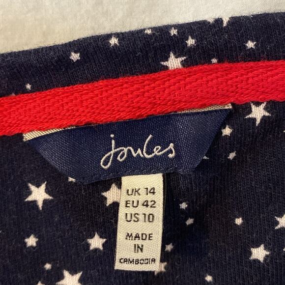 Joules Anise Bonfire Sky Star Print Knit Tunic Dress - Picture 4 of 8